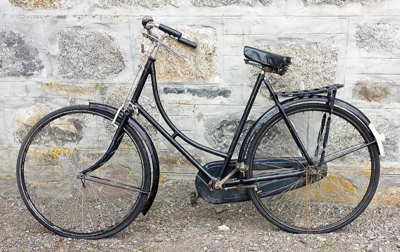 Each part of a bicycle is made from a material that suits its job.