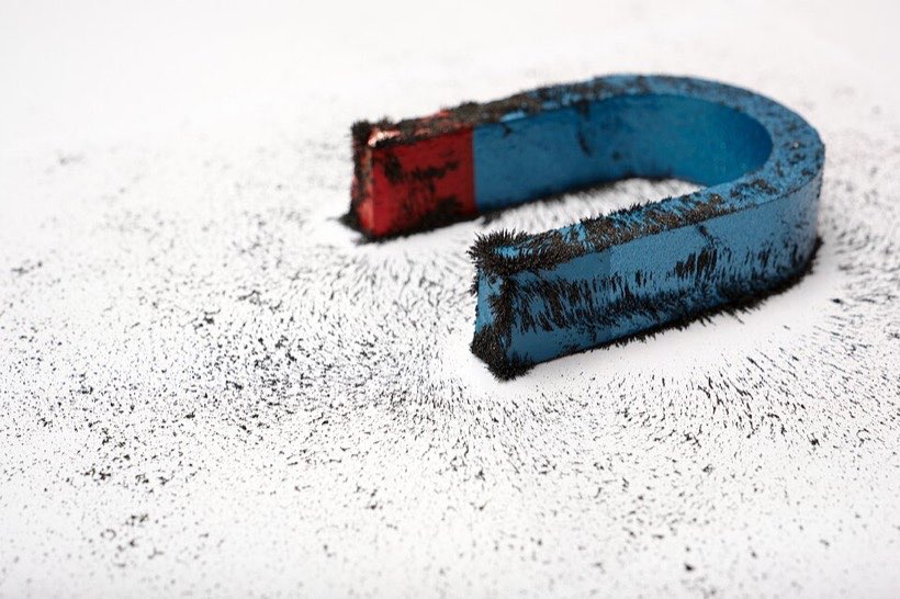 Magnets come in many shapes: bars, horseshoes, rings and discs.