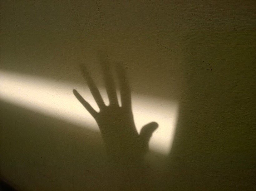 An object close to the torch casts a large shadow.
