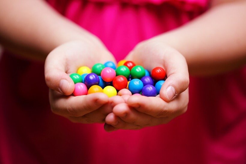 A handful of sweets to share.