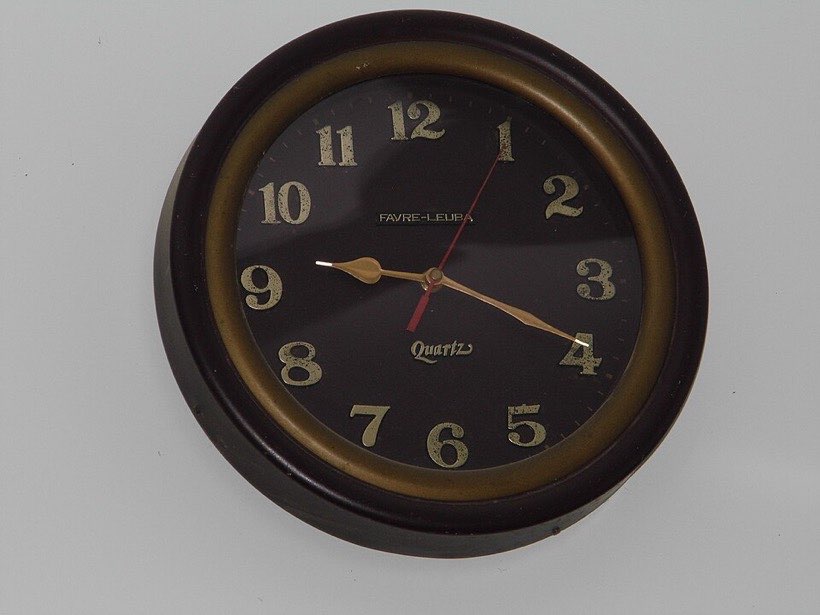Clocks help us be on time.