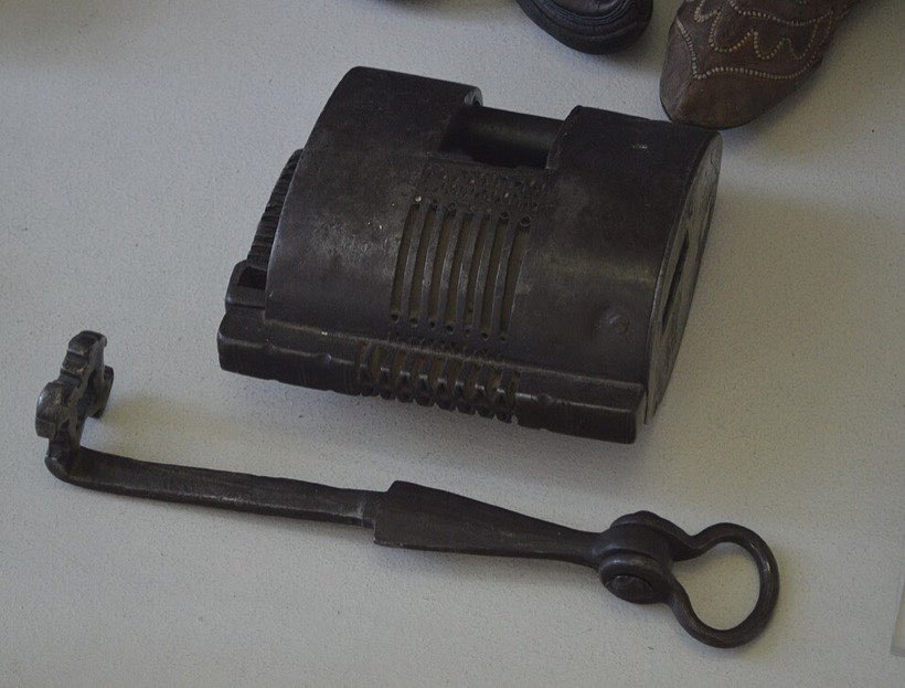 Locking and unlocking: one action undoes the other.