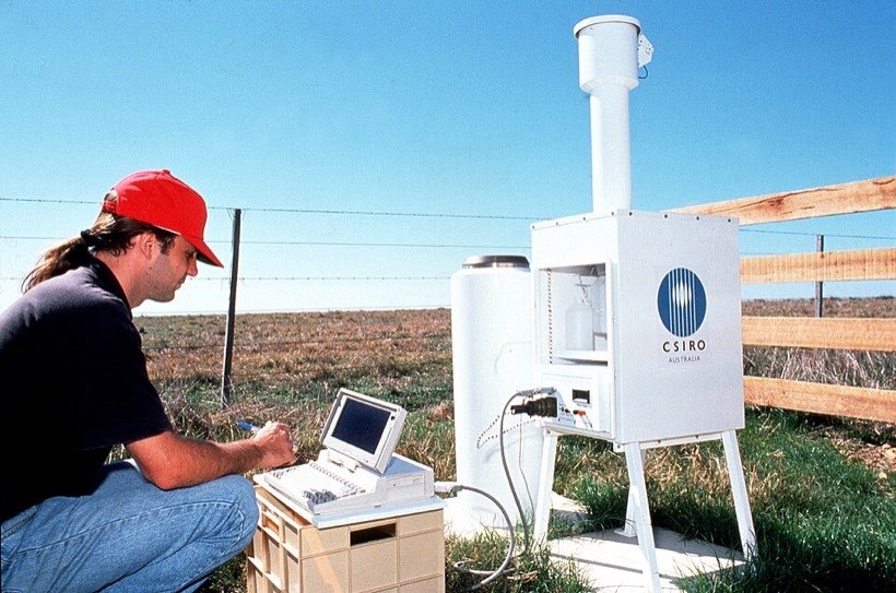 Weather stations measure rainfall to parts of a centimetre.