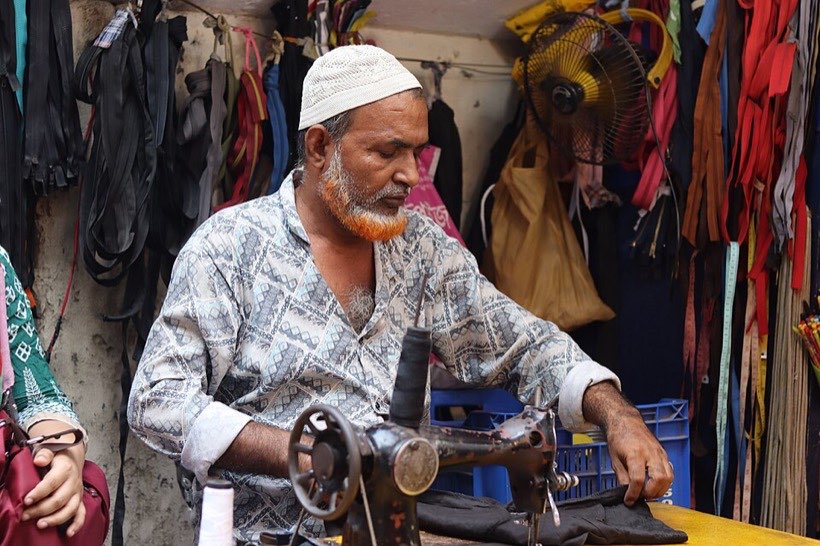 Families shop at markets before festivals.