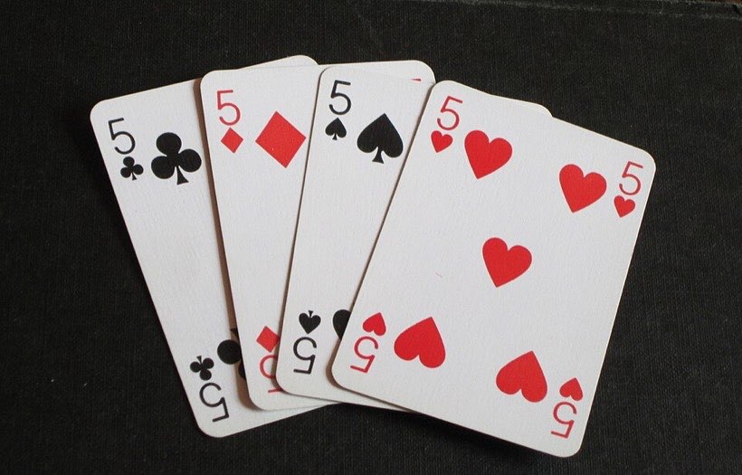 Playing cards show numbers we can sort: odd, even, prime …