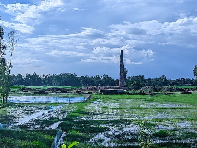 Brick kilns make millions of bricks.