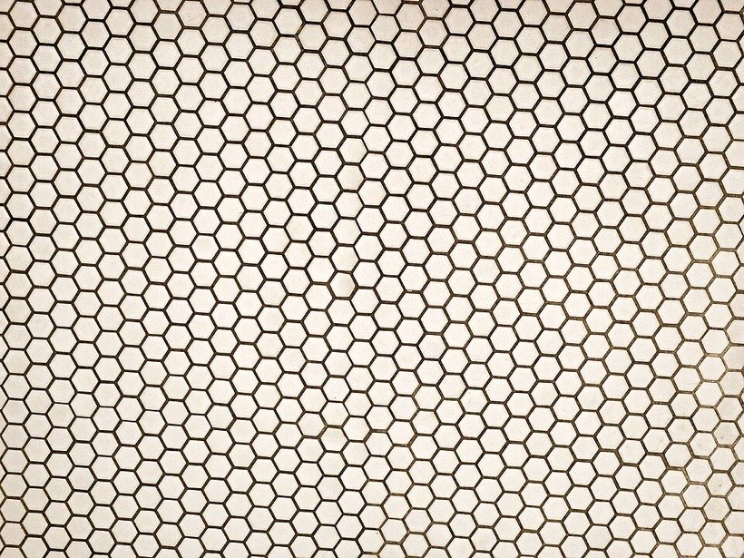 Hexagon tiles fit together with no gaps.