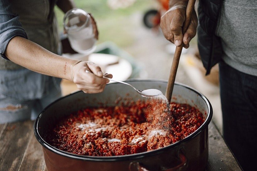 Recipes use the same ratio whether cooking for 2 or 20.